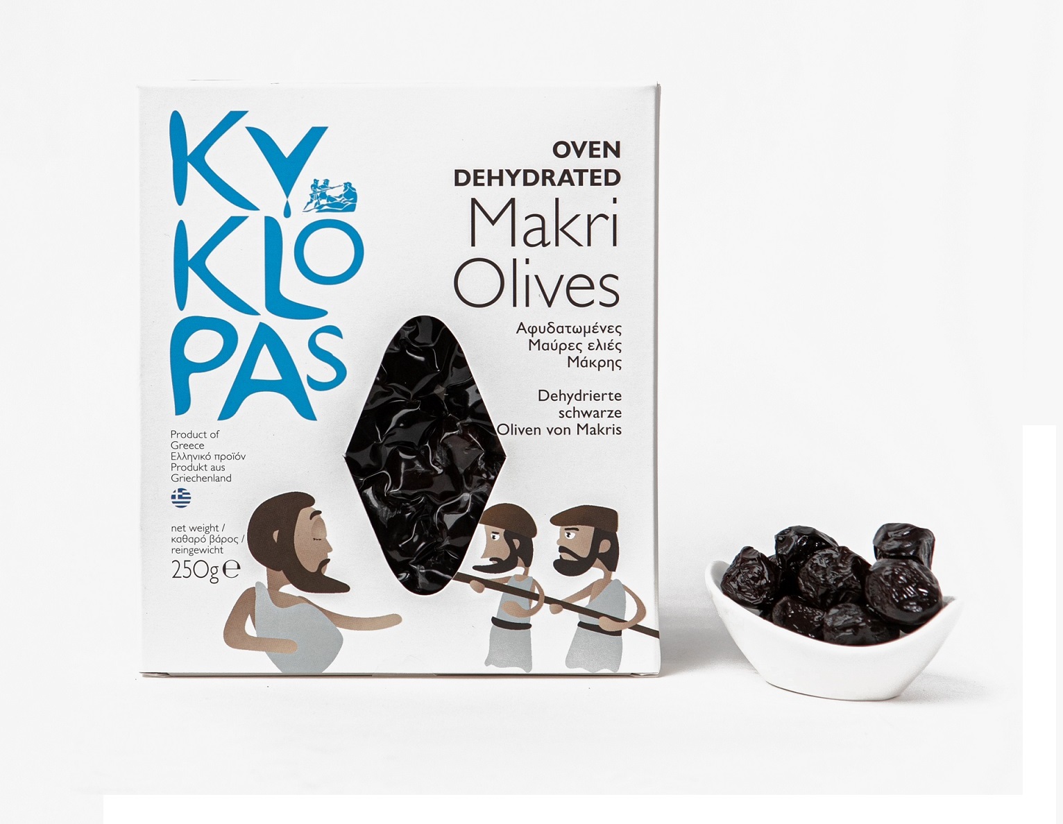 Oven Dehydrated Makri Olives (box)